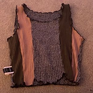shein s gray green and tan tank